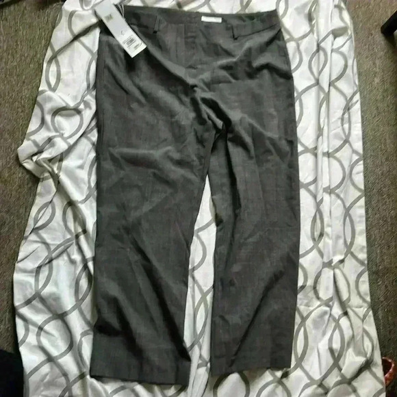 NWT Boss By Hugo Boss Gray and White Micro Check Dress Pant Size 14 - Picture 3 of 7